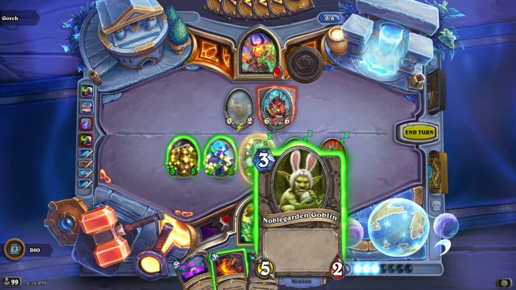 The Noblegarden Goblin minion in Hearthstone (Image via Blizzard Entertainment)