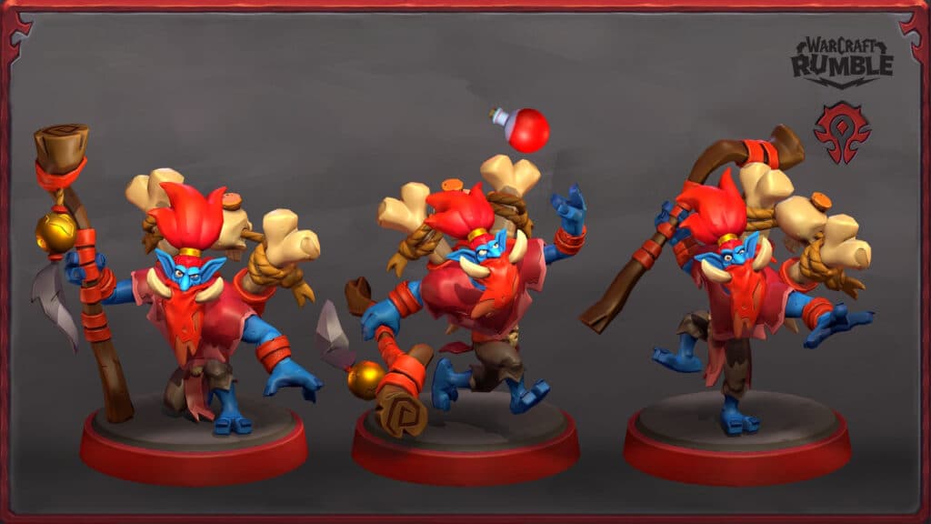 Witch Doctor in Warcraft Rumble (Image via Blizzard Entertainment)