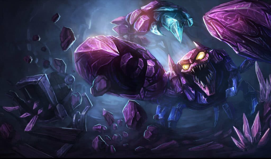 Skarner's current splash art (Image via Riot Games)