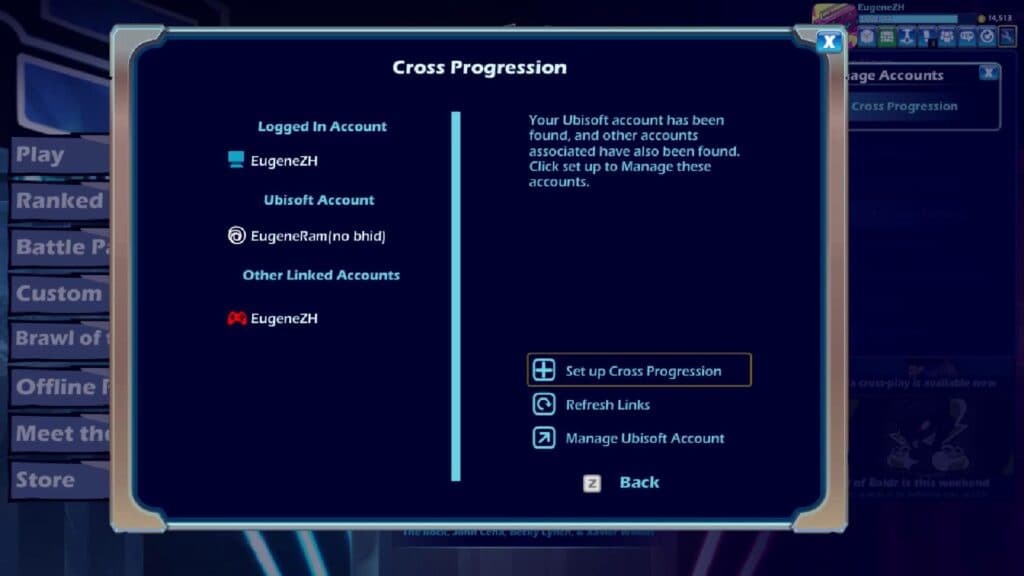 Set Up Cross Progression (image via esports.gg)