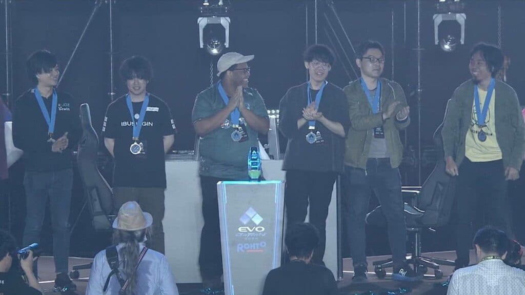 Guilty Gear Strive at Evo Japan 2024, Top 6 brackets (image via Evo)