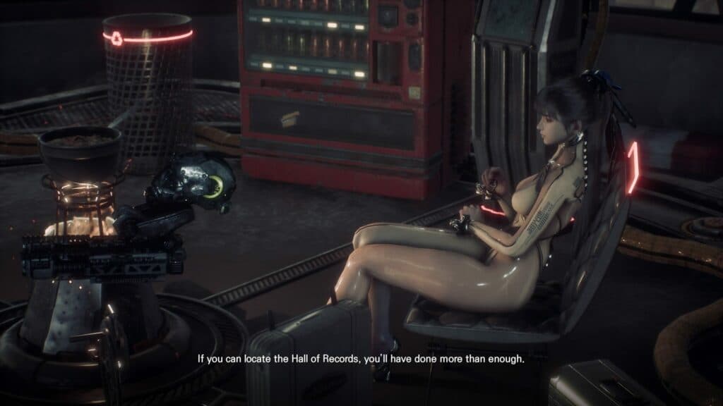 The Skin Suit from the Stellar Blade Demo caused a huge reaction online (screenshot by esports.gg)