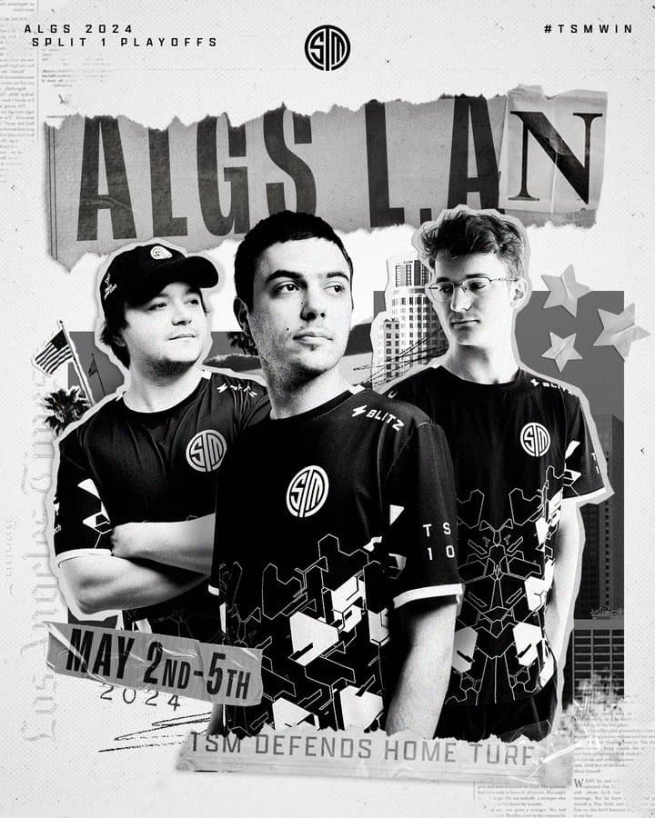 TSM at the ALGS 2024 Split 1 Playoffs (Image via TSM)