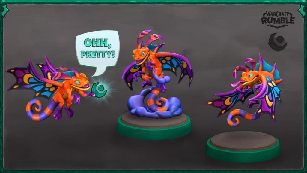 Faerie Dragon in Warcraft Rumble (Image via Blizzard Entertainment)