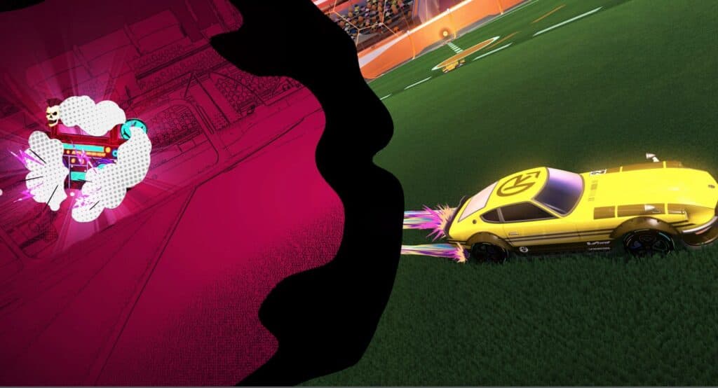 And finally, the car available for Level 61-70 as part of the Rocket Pass Rewards in Rocket League Season 15. Image Credit: Psyoxnix / Epic Games