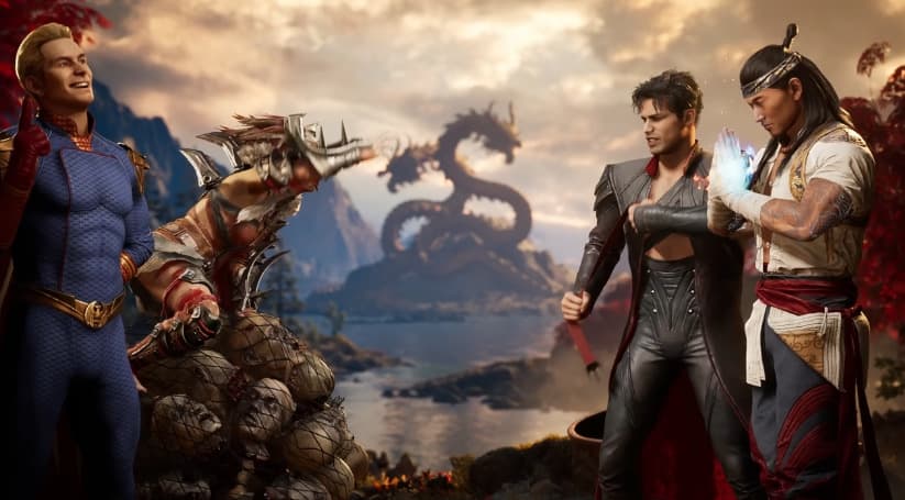 Ferra on top of a bag of heads (Image via NetherRealm Studios)