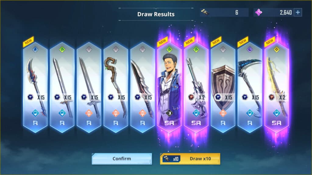 Solo Leveling: ARISE draw system screenshot (Image via esports.gg)