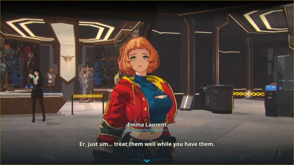 Screenshot of an Emma Laurent interaction (Image via esports.gg)