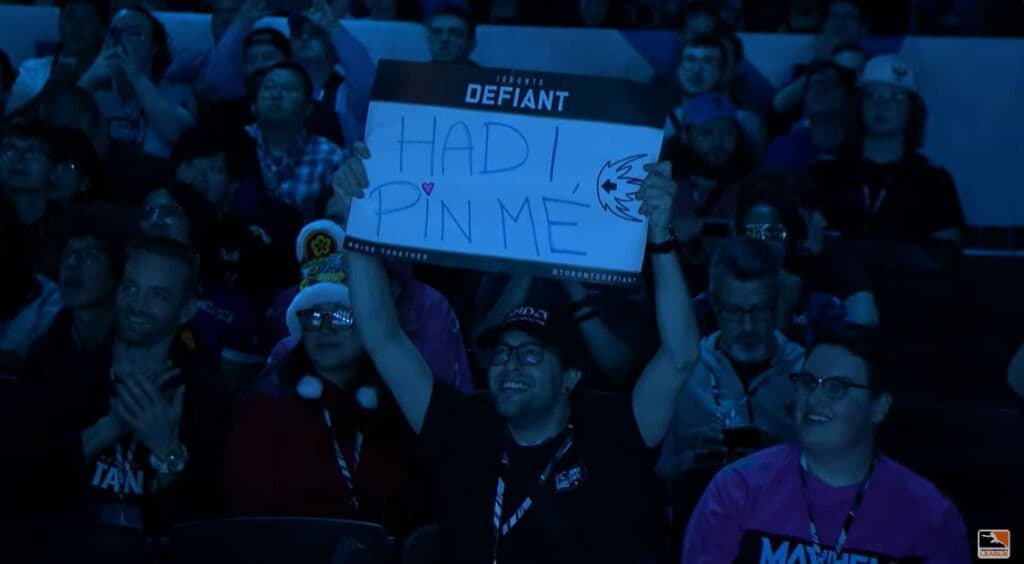 A Hadi fan at the Overwatch League 2023 Playoffs (Image via Blizzard Entertainment)