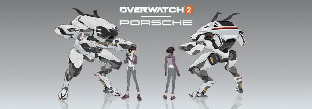 The Overwatch 2 Porsche D.Va skin (Image via Blizzard Entertainment)