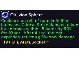 Oblivion Sphere information (Image via Blizzard Entertainment)