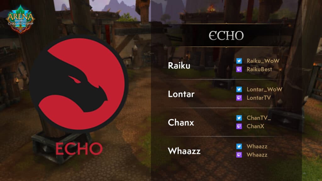 Echo players in the World of Warcraft Arena World Championship Season 4 Grand Finals (Image via Blizzard Entertainment)