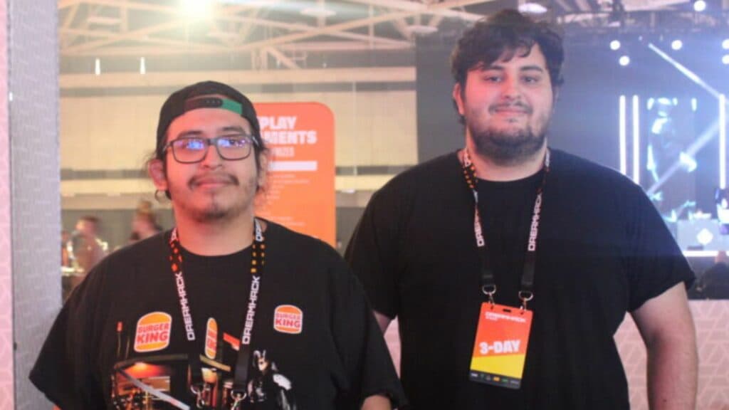 Danny Deleto and OzyRashid at DreamHack Fighters 2024 (Image via Amy Chen)