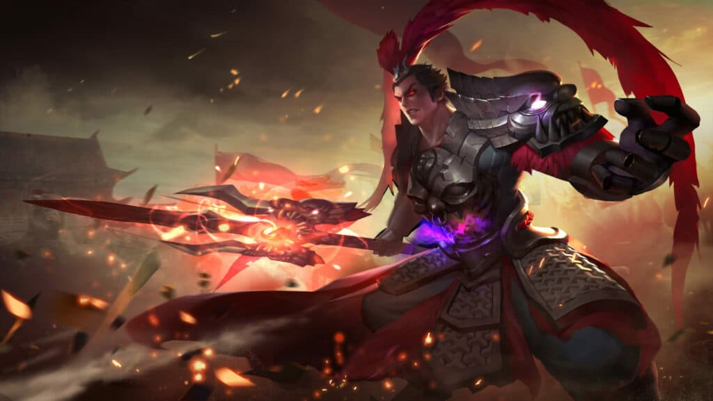 Lu Bu, an HoK Tank hero (Image via Level Infinite)