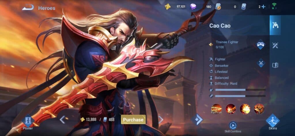 Cao Cao from Honor of Kings (Image via esports.gg)