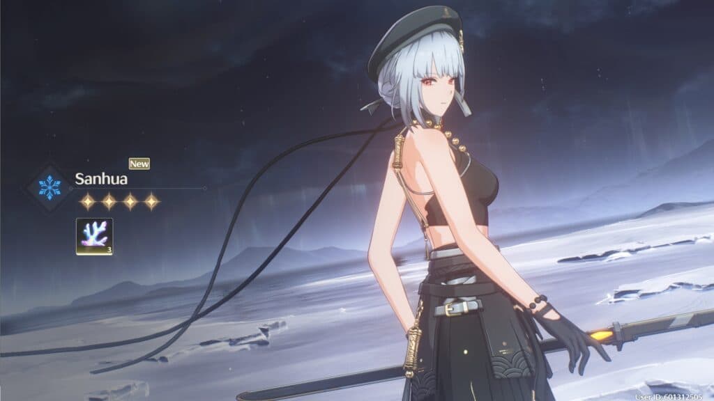 Sanhua can create a path of icicles which can detonate using a charged attack