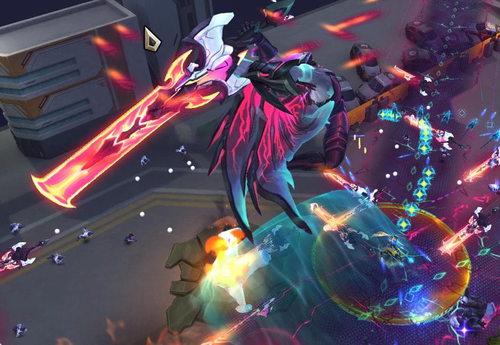 Aatrox boss fight in the Swarm game mode (Image via Riot Games)