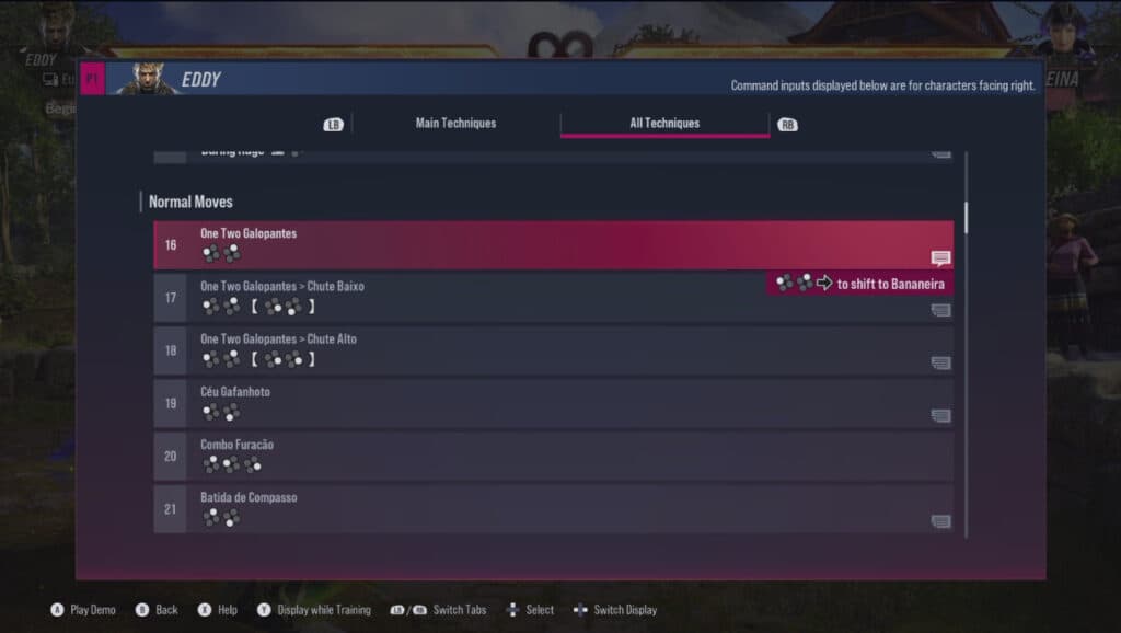 Eddy’s moves in TEKKEN 8 (image via esports.gg)