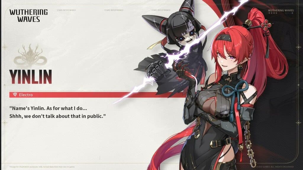 Yinlin character sheet (via Kuro Games)