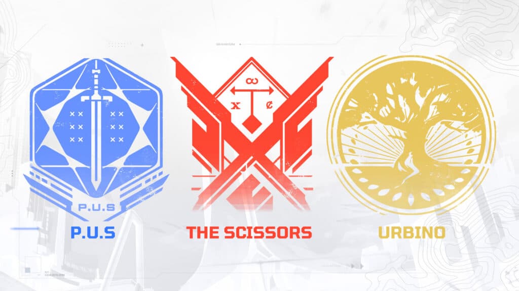 The three factions (Image via iDreamSky Technology Holdings Ltd)