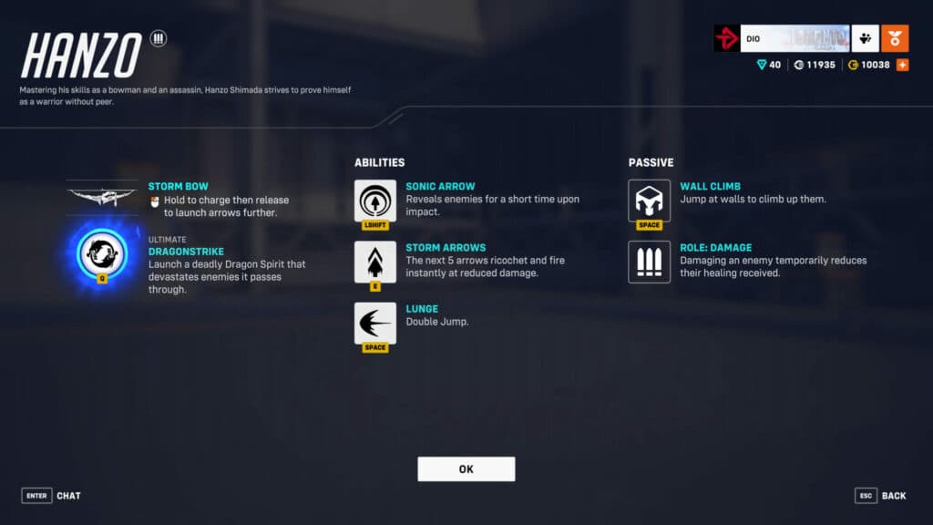 Hanzo's current kit (Image via esports.gg)