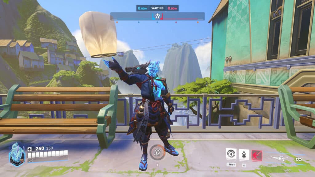 Hanzo screenshot featuring his mythic skin (Image via esports.gg)