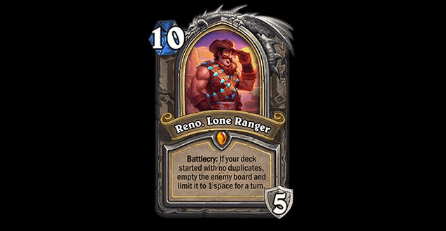 Reno, Lone Ranger in Hearthstone patch 29.6.2 (Image via Blizzard Entertainment)