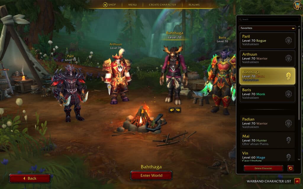 The Warbands system in The War Within (Image via Blizzard Entertainment)
