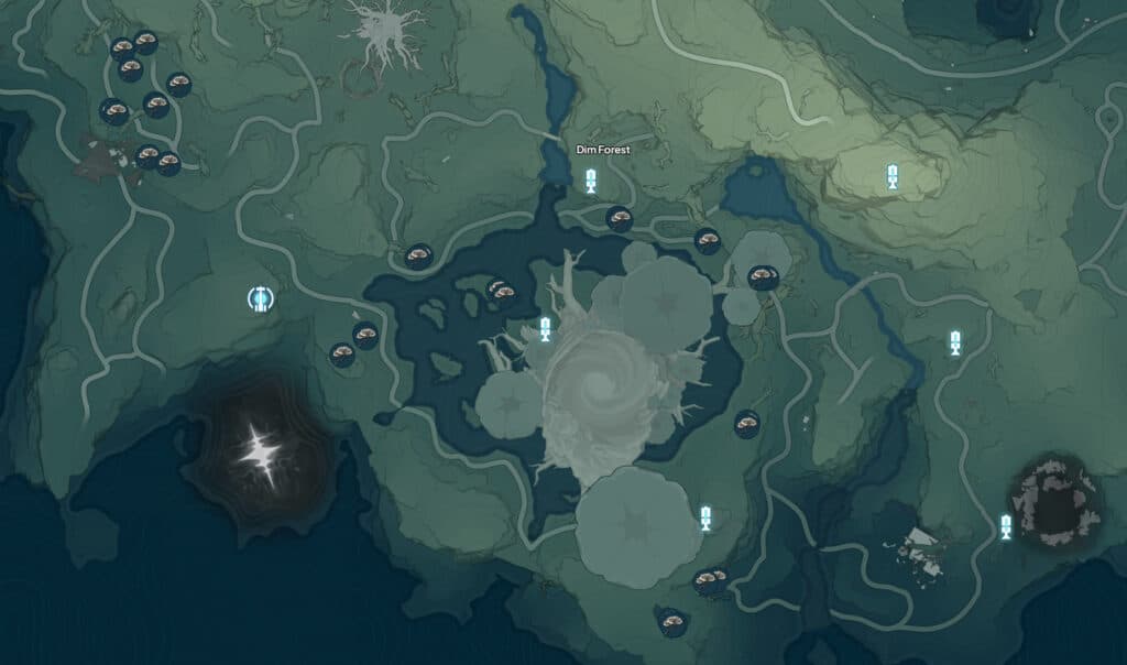 Coriolus locations in Wuthering Waves (via Wuthering.gg)