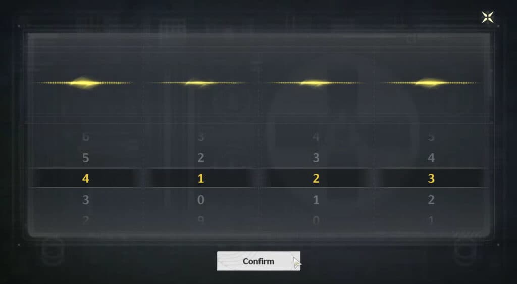 The correct password in Wuthering Waves' Yinlin quest.