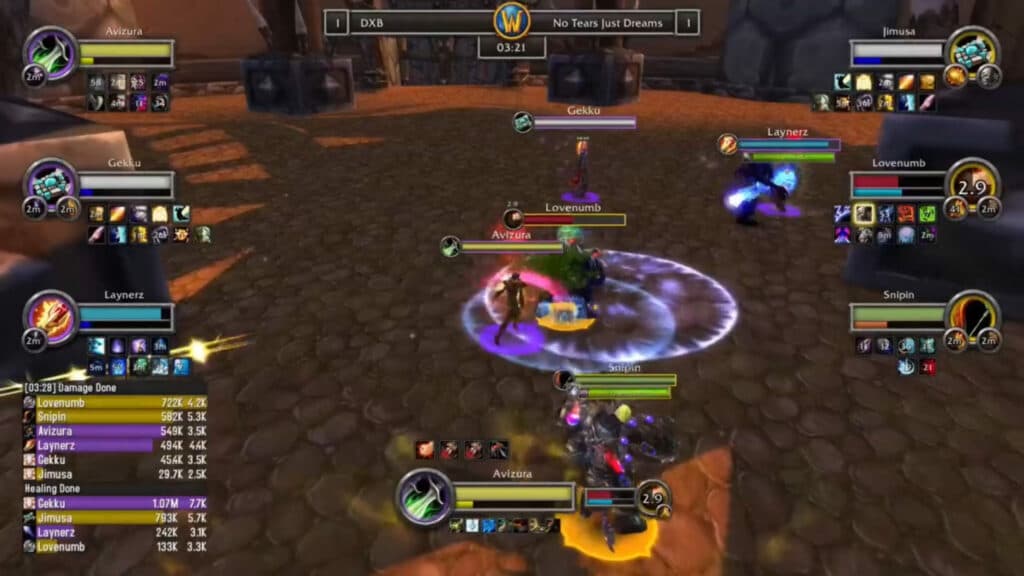 DXB versus No Tears Just Dreams (Image via Blizzard Entertainment)