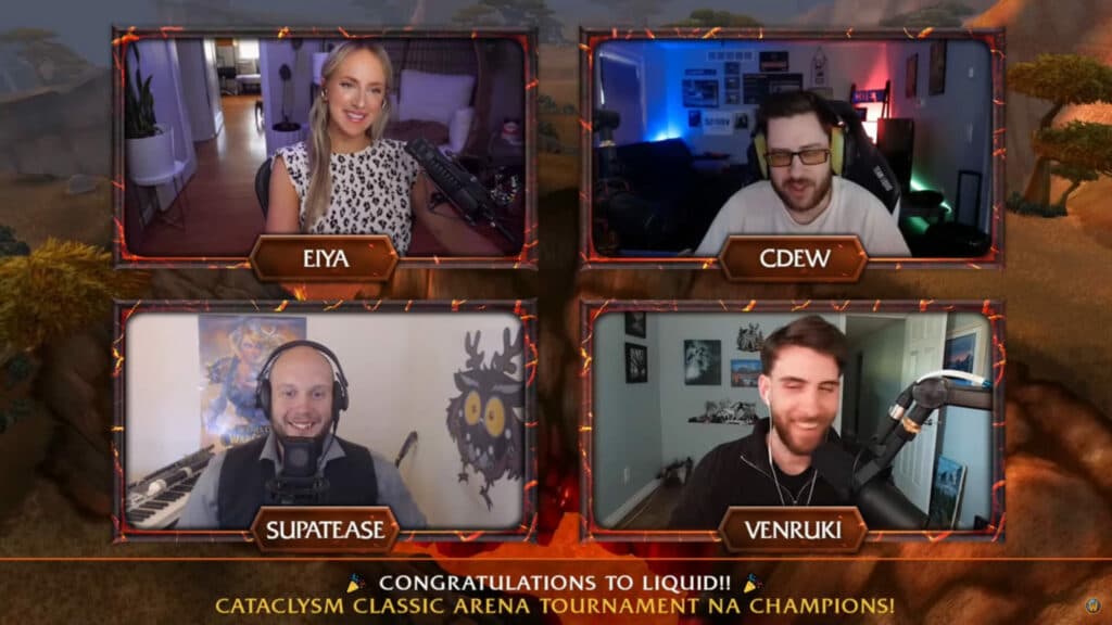 Cdew in the post-match interview (Image via Blizzard Entertainment)
