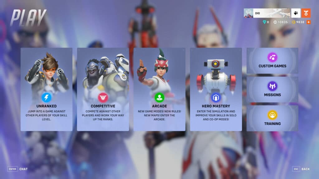 Different game modes (Image via esports.gg)