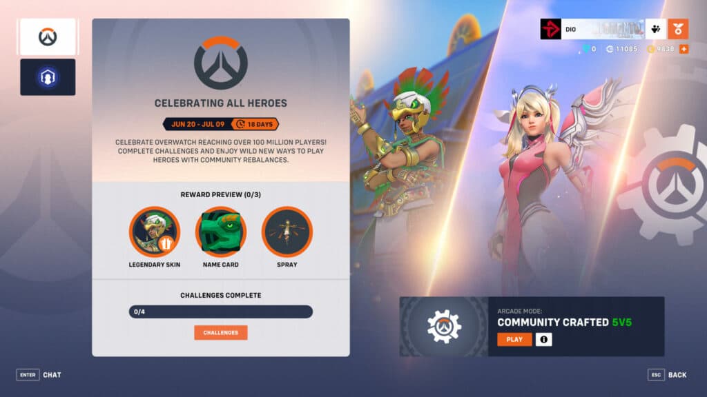 Overwatch 2 Celebrating All Heroes event (Image via esports.gg)