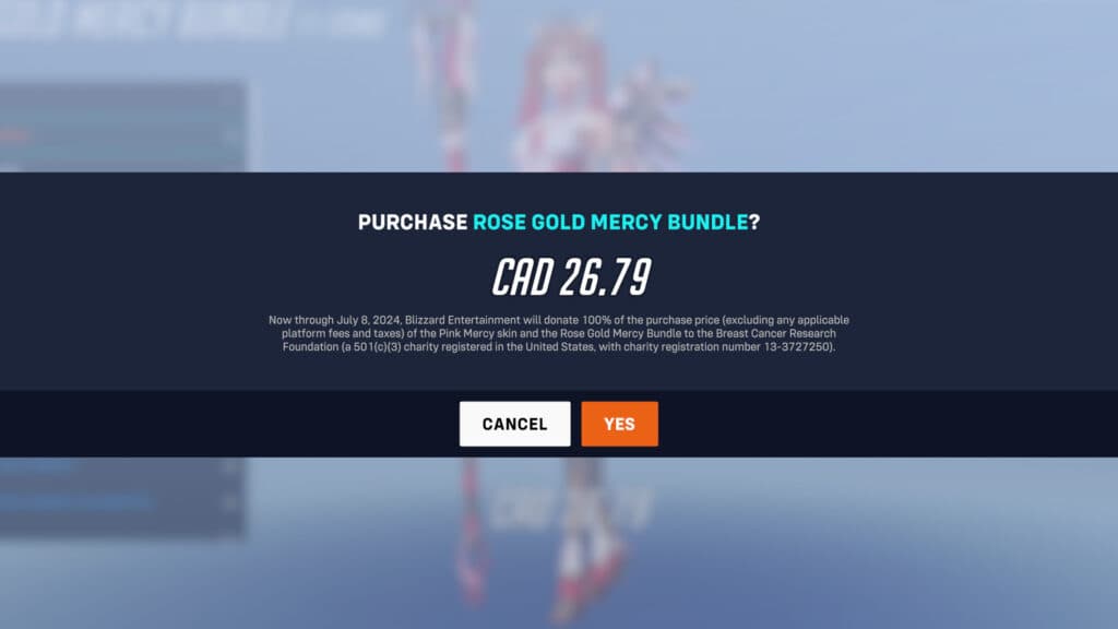 Rose Gold Mercy Bundle (Image via esports.gg)