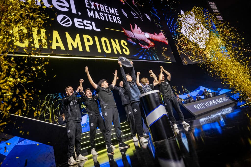 IEM champions (Image via ESL FACEIT Group | Stephanie Lindgren)