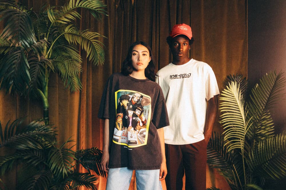 See You Space Cowboy T-shirt (left), Corduroy Hat (top right), Sympathy for the Devil T-Shirt (right)