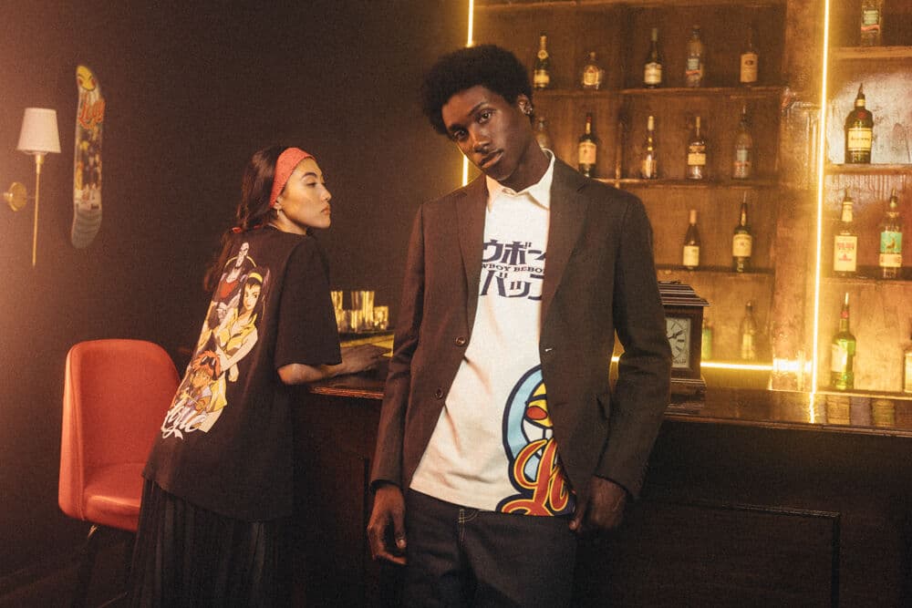 The Crew T-shirt (left), Logic and Radical Ed Smiley T-Shirt (right)