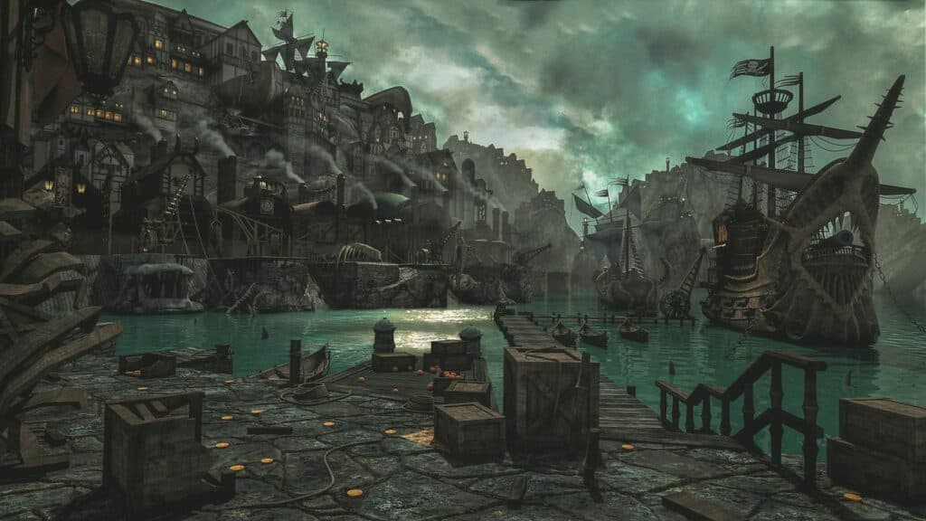 Bilgewater scenery (Image via Riot Games)