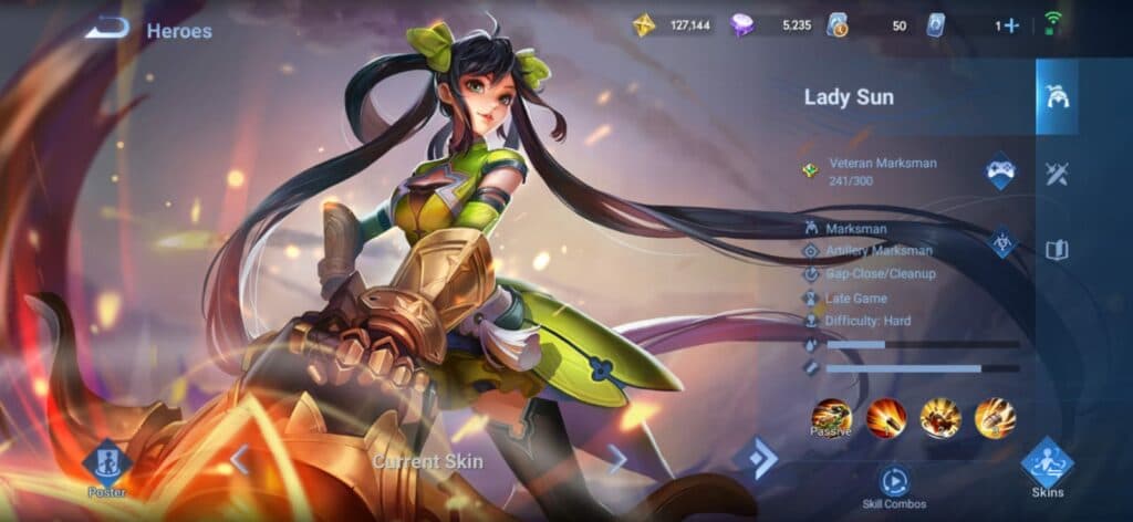 HoK Farm Lane Hero, Lady Sun (Image via Level Infinite)