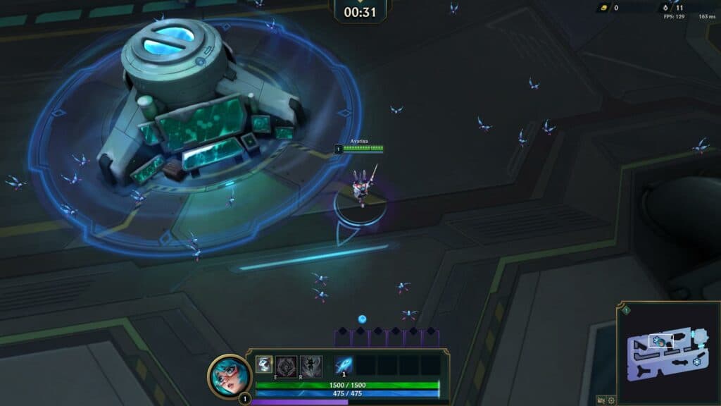 Subterranean Lab Map in League of Legends: Swarm (screenshot via esports.gg)