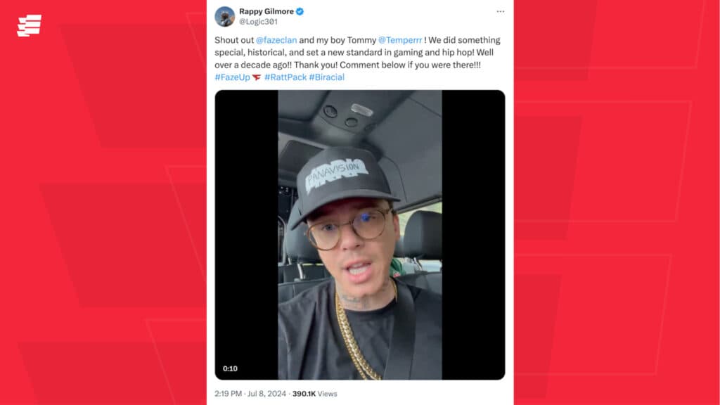 Screenshot of Logic's Tweet (Image via esports.gg)