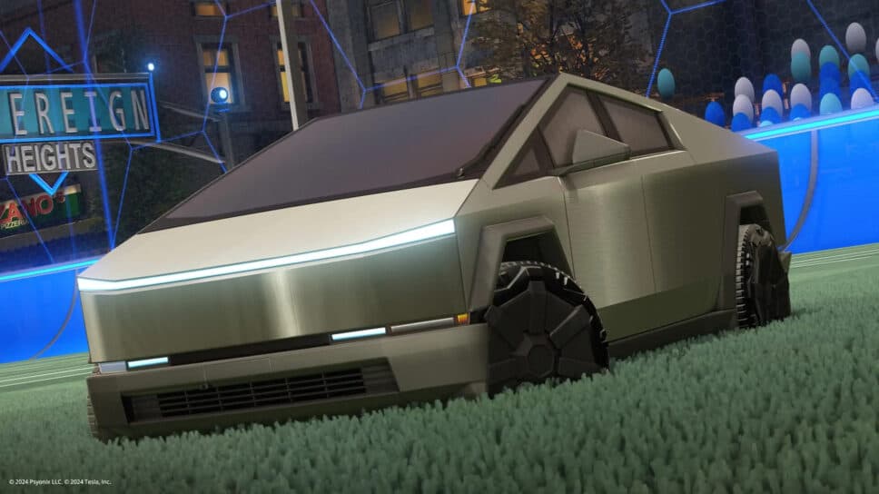 Tesla’s Cybertruck arrives in Rocket League for free cover image