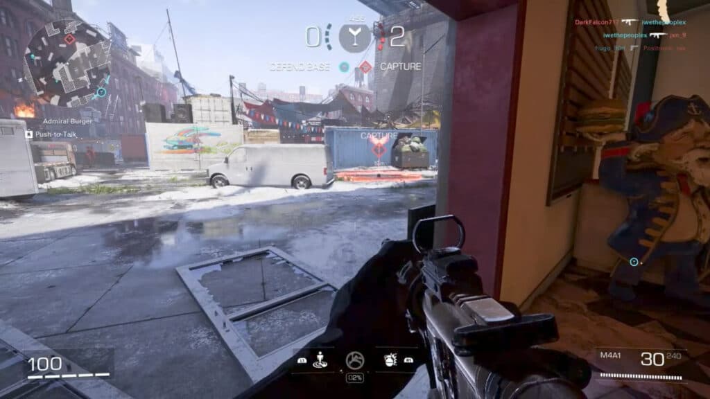 Opponents’ flag in CTF XDefiant (Image via esports.gg)