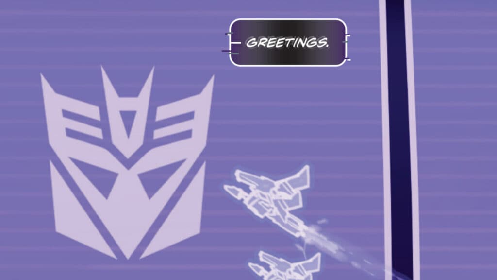 Megatron contacts Ramattra in the Overwatch 2 Transmission comic (Image via Blizzard Entertainment)