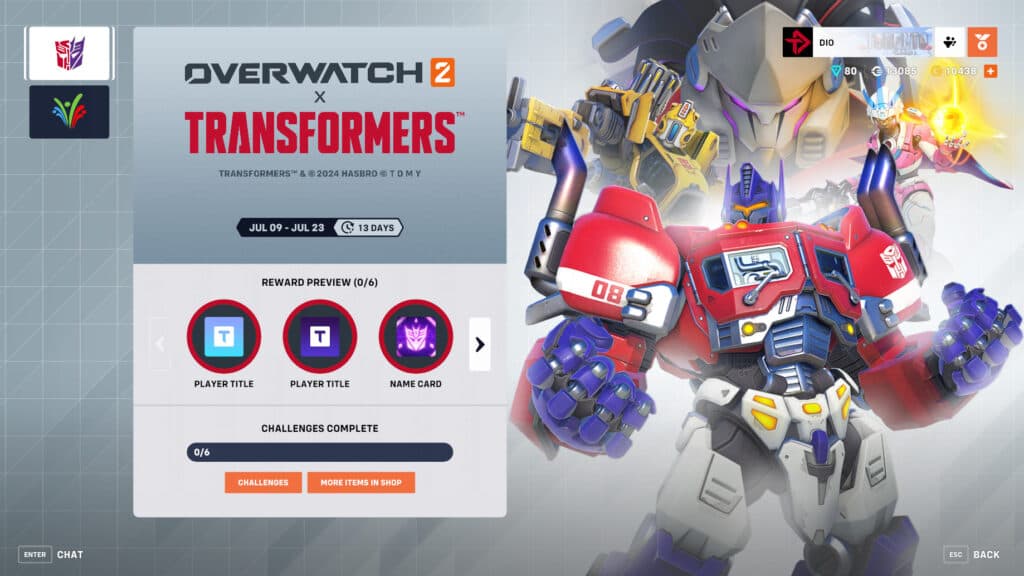Overwatch 2 Transformers event (Image via esports.gg)