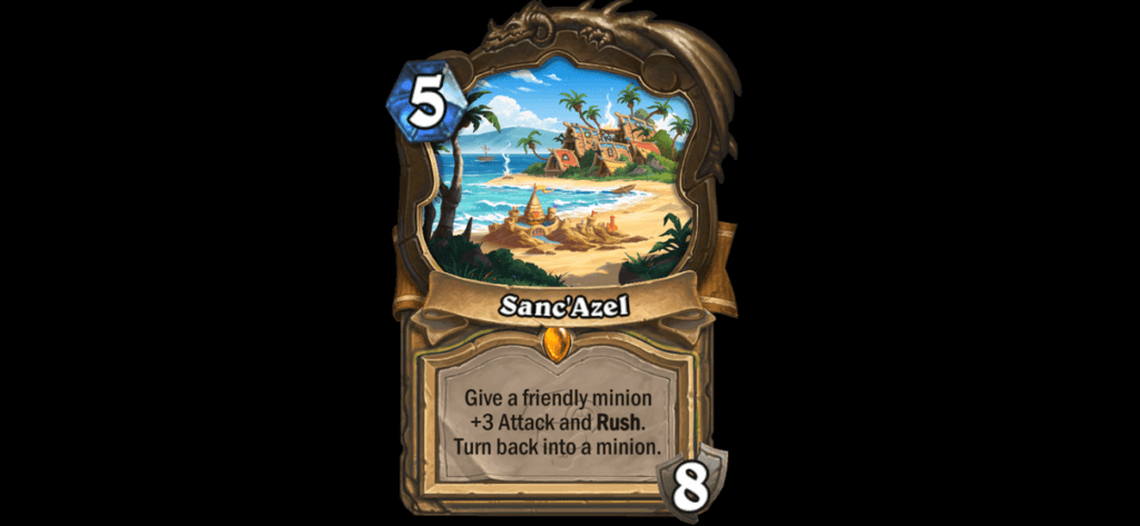 The Sanc'Azel Location in Hearthstone (Image via Blizzard Entertainment)