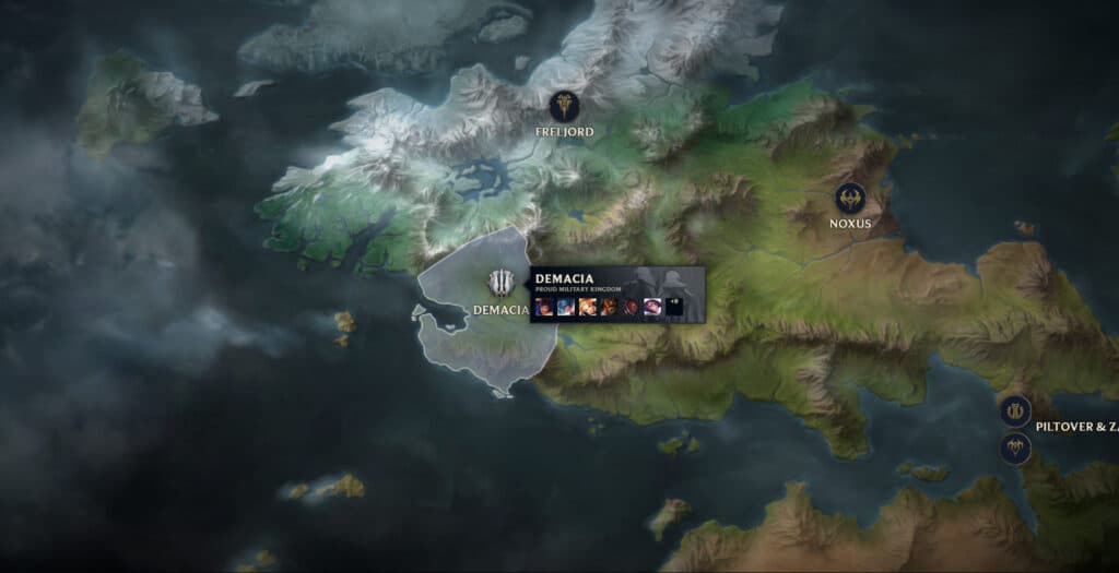 Demacia location (Image via Riot Games)