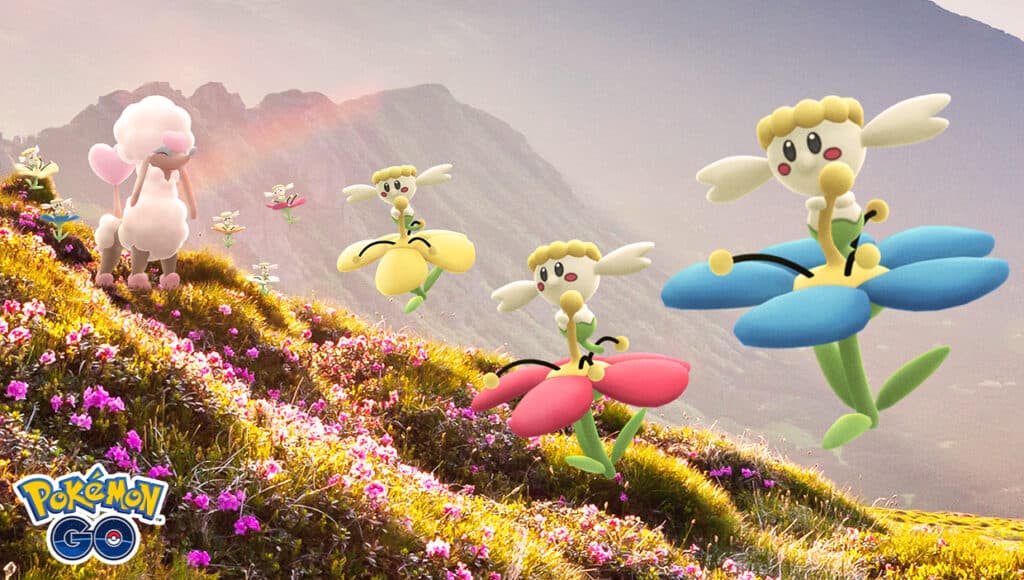 You can see the Furfrou Heart Trim on the left (Photo: Niantic)