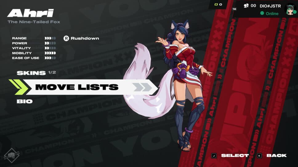 2XKO Ahri move list, specials, supers, and more cover image